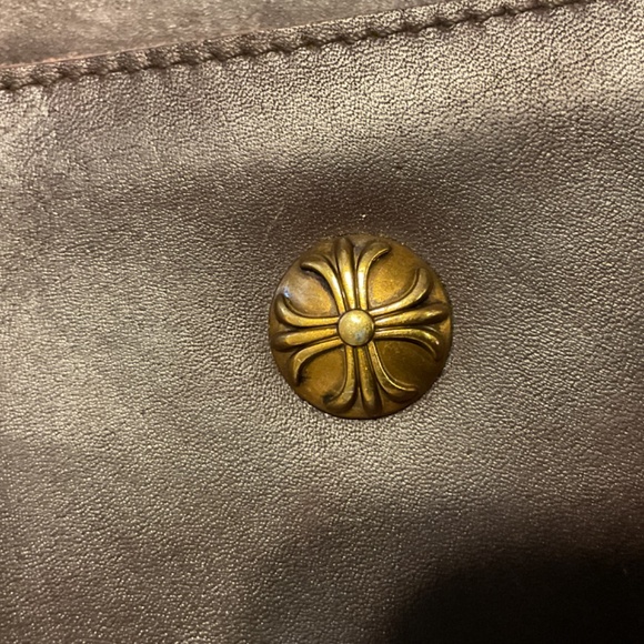 Linshi Tasks Brown Leather Organizer Crossbody Purse. - Picture 2 of 15